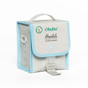 OHUHU Honolulu Alcohol Markers Σετ Μαρκαδόρων 48 Pastel χρωμάτων Brush & Chisel