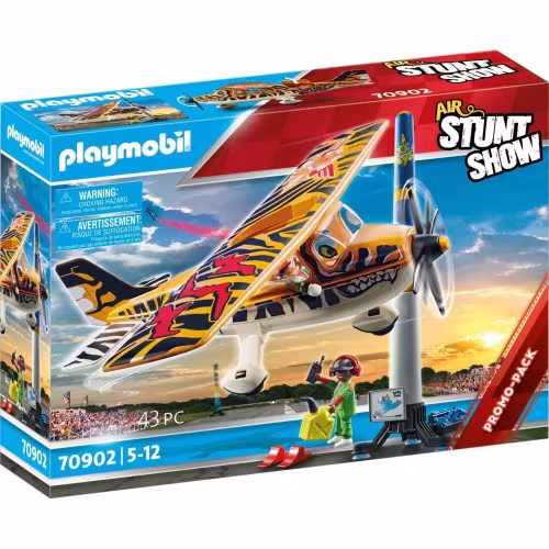Playmobil Stunt Show Air Stuntshow Ακροβατικό Αεροπλάνο Τίγρης 70902