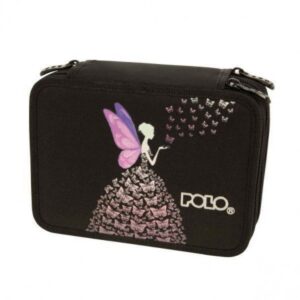 POLO ROLLING PENCIL CASE BUTTERFLY DRESS 3 ΘΕΣΕΩΝ*