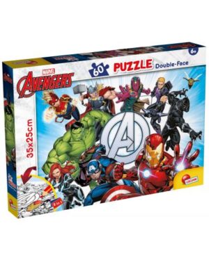 Παζλ διπλής όψης Lisciani για χρωματισμό 60 κομμάτια - Οι Εκδικητές